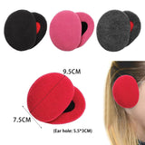 Maxbell 1Pair Ear Warmer Women Men Earmuffs Outdoor Portable Soft Bandless Ear Muffs Black - Aladdin Shoppers