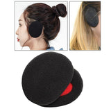 Maxbell 1Pair Ear Warmer Women Men Earmuffs Outdoor Portable Soft Bandless Ear Muffs Black - Aladdin Shoppers