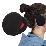 Maxbell 1Pair Ear Warmer Women Men Earmuffs Outdoor Portable Soft Bandless Ear Muffs Black - Aladdin Shoppers