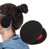 Maxbell 1Pair Ear Warmer Women Men Earmuffs Outdoor Portable Soft Bandless Ear Muffs Black - Aladdin Shoppers
