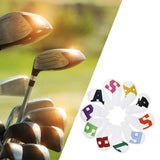 Maxbell 10Pcs Golf Iron Club Head Covers Waterproof Headcovers White Colorful - Aladdin Shoppers