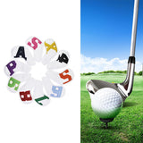 Maxbell 10Pcs Golf Iron Club Head Covers Waterproof Headcovers White Colorful - Aladdin Shoppers