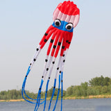 Maxbell Large Octopus Kite Single Line Long Tail for Kids Adults Beach Park Red - Aladdin Shoppers