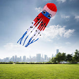 Maxbell Large Octopus Kite Single Line Long Tail for Kids Adults Beach Park Red - Aladdin Shoppers