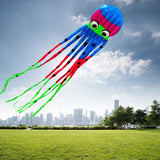 Maxbell Large Octopus Kite Single Line Long Tail for Kids Adults Beach Park Blue - Aladdin Shoppers