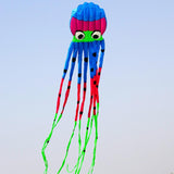 Maxbell Large Octopus Kite Single Line Long Tail for Kids Adults Beach Park Blue - Aladdin Shoppers