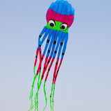 Maxbell Large Octopus Kite Single Line Long Tail for Kids Adults Beach Park Blue - Aladdin Shoppers