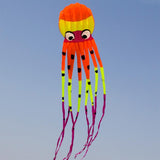 Maxbell Large Octopus Kite Single Line Long Tail for Kids Adults Beach Park Orange - Aladdin Shoppers