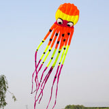 Maxbell Large Octopus Kite Single Line Long Tail for Kids Adults Beach Park Orange - Aladdin Shoppers