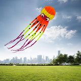 Maxbell Large Octopus Kite Single Line Long Tail for Kids Adults Beach Park Orange - Aladdin Shoppers