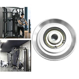 Maxbell 73mm Bearing Pulley Aluminium Alloy for Cable Fitness Equipment Silver - Aladdin Shoppers