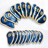 Maxbell 10Pcs Golf Club Iron Head Cover Protector Waterproof for Main Iron Clubs blue - Aladdin Shoppers