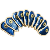 Maxbell 10Pcs Golf Club Iron Head Cover Protector Waterproof for Main Iron Clubs blue - Aladdin Shoppers