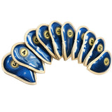 Maxbell 10Pcs Golf Club Iron Head Cover Protector Waterproof for Main Iron Clubs blue - Aladdin Shoppers