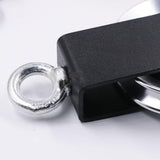 Maxbell Solid Pulley Block Gym Equipment Hanging Lifting Rope Fitness Mute Swivel Silver 73mm - Aladdin Shoppers