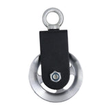 Maxbell Solid Pulley Block Gym Equipment Hanging Lifting Rope Fitness Mute Swivel Silver 95mm - Aladdin Shoppers