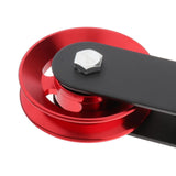 Maxbell Solid Pulley Block Gym Equipment Hanging Lifting Rope Fitness Mute Swivel Red 95mm - Aladdin Shoppers