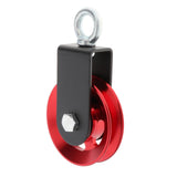 Maxbell Solid Pulley Block Gym Equipment Hanging Lifting Rope Fitness Mute Swivel Red 95mm - Aladdin Shoppers