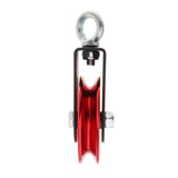 Maxbell Solid Pulley Block Gym Equipment Hanging Lifting Rope Fitness Mute Swivel Red 95mm - Aladdin Shoppers