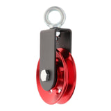 Maxbell Solid Pulley Block Gym Equipment Hanging Lifting Rope Fitness Mute Swivel Red 95mm - Aladdin Shoppers