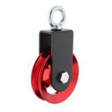 Maxbell Solid Pulley Block Gym Equipment Hanging Lifting Rope Fitness Mute Swivel Red 95mm - Aladdin Shoppers