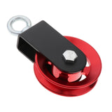 Maxbell Solid Pulley Block Gym Equipment Hanging Lifting Rope Fitness Mute Swivel Red 95mm - Aladdin Shoppers