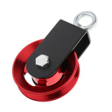 Maxbell Solid Pulley Block Gym Equipment Hanging Lifting Rope Fitness Mute Swivel Red 95mm - Aladdin Shoppers