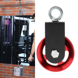 Maxbell Solid Pulley Block Gym Equipment Hanging Lifting Rope Fitness Mute Swivel Red 95mm - Aladdin Shoppers
