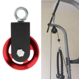 Maxbell Solid Pulley Block Gym Equipment Hanging Lifting Rope Fitness Mute Swivel Red 95mm - Aladdin Shoppers