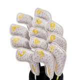 Maxbell Golf Club Iron Head Cover Golfer Headcovers Protection Waterproof White - Aladdin Shoppers