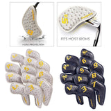 Maxbell Golf Club Iron Head Cover Golfer Headcovers Protection Waterproof White - Aladdin Shoppers