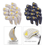 Maxbell Golf Club Iron Head Cover Golfer Headcovers Protection Waterproof White - Aladdin Shoppers