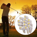 Maxbell Golf Club Iron Head Cover Golfer Headcovers Protection Waterproof White - Aladdin Shoppers