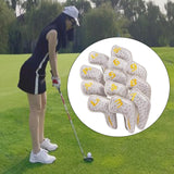 Maxbell Golf Club Iron Head Cover Golfer Headcovers Protection Waterproof White - Aladdin Shoppers