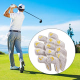 Maxbell Golf Club Iron Head Cover Golfer Headcovers Protection Waterproof White - Aladdin Shoppers