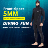 Maxbell Mens Wetsuits Jumpsuit Full Body Neoprene 5mm Keep Warm for Snorkeling L - Aladdin Shoppers
