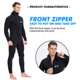 Maxbell Mens Wetsuits Jumpsuit Full Body Neoprene 5mm Keep Warm for Snorkeling XXL - Aladdin Shoppers