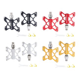 Maxbell Bike Flat Platform Pedals Mountain Bicycle Cycle 9/16'' Parts Black - Aladdin Shoppers