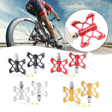 Maxbell Bike Flat Platform Pedals Mountain Bicycle Cycle 9/16'' Parts Black - Aladdin Shoppers