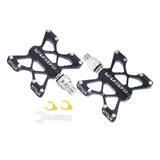 Maxbell Bike Flat Platform Pedals Mountain Bicycle Cycle 9/16'' Parts Black - Aladdin Shoppers