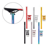 Maxbell Bicycle Seatpost Adjustable Support Stem Plum Shaped Tubing for Folding Bike Black 31.8x600mm - Aladdin Shoppers