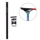 Maxbell Bicycle Seatpost Adjustable Support Stem Plum Shaped Tubing for Folding Bike Black 31.8x600mm - Aladdin Shoppers