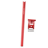 Maxbell Bicycle Seatpost Adjustable Support Stem Plum Shaped Tubing for Folding Bike Red 31.8x600mm - Aladdin Shoppers