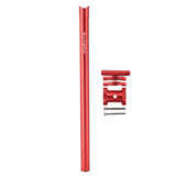 Maxbell Bicycle Seatpost Adjustable Support Stem Plum Shaped Tubing for Folding Bike Red 31.8x600mm - Aladdin Shoppers