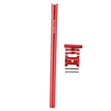Maxbell Bicycle Seatpost Adjustable Support Stem Plum Shaped Tubing for Folding Bike Red 31.8x600mm - Aladdin Shoppers