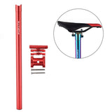 Maxbell Bicycle Seatpost Adjustable Support Stem Plum Shaped Tubing for Folding Bike Red 31.8x600mm - Aladdin Shoppers