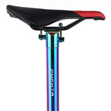 Maxbell Bicycle Seatpost Adjustable Support Stem Plum Shaped Tubing for Folding Bike Silver 31.8x600mm - Aladdin Shoppers