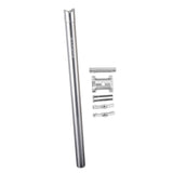 Maxbell Bicycle Seatpost Adjustable Support Stem Plum Shaped Tubing for Folding Bike Silver 31.8x600mm - Aladdin Shoppers