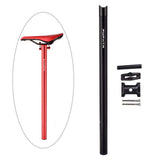 Maxbell Bicycle Seatpost Adjustable Support Stem Plum Shaped Tubing for Folding Bike Black 33.9x600mm - Aladdin Shoppers