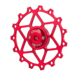 Maxbell 13/15T Ceramic Bearing Jockey Pulley Wheel Bike Rear Derailleur Red 13T - Aladdin Shoppers